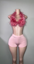 Pink furry fit