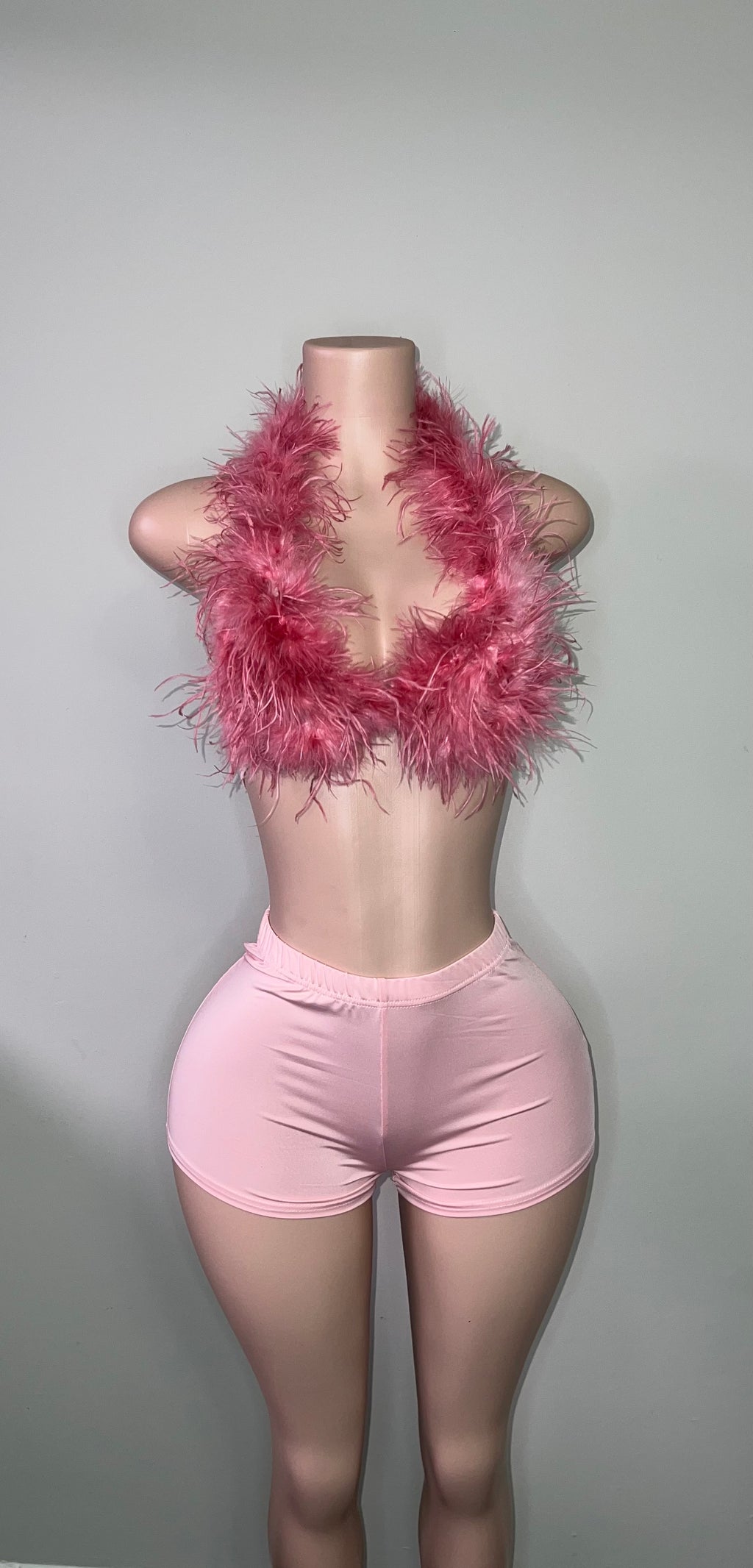 Pink furry fit