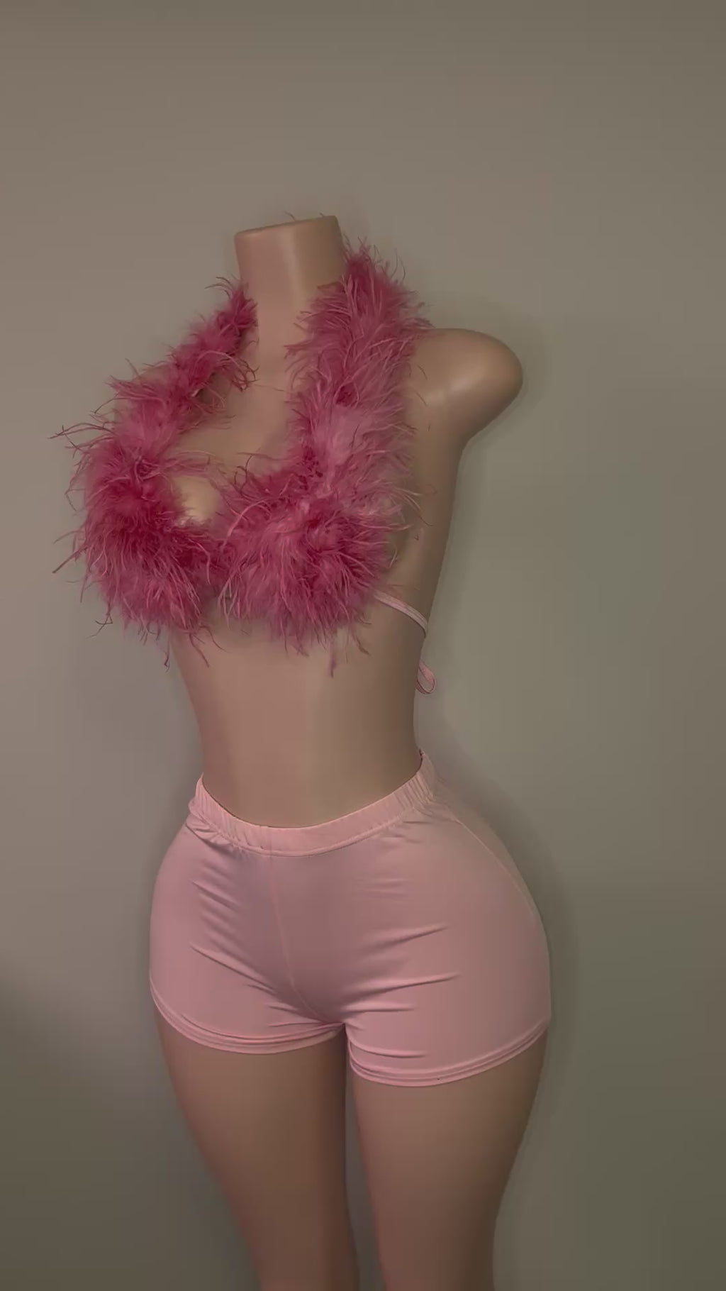 Pink furry fit