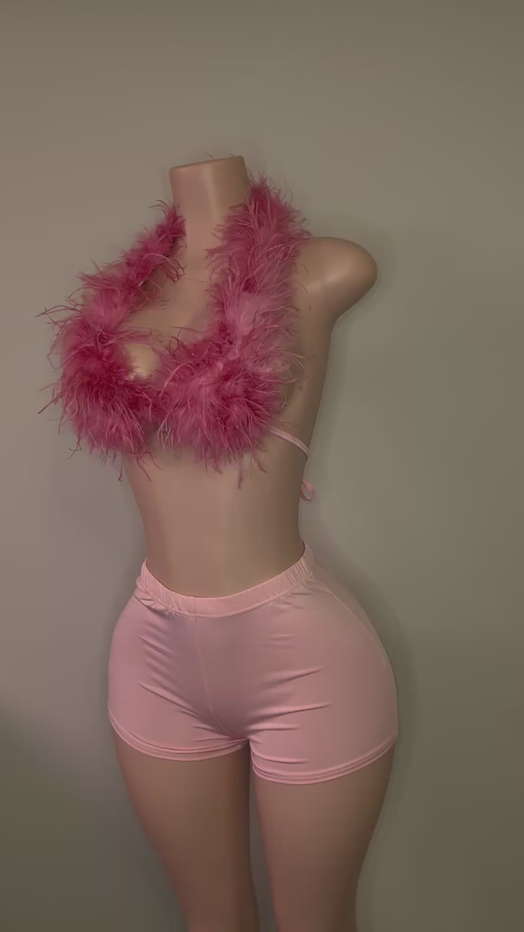 Pink furry fit
